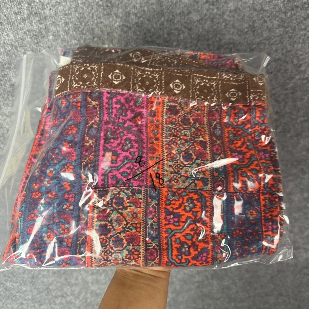 Sundance Shorts Womens S Multicolor Boho Linen Blend Paisley Print - Picture 8 of 8